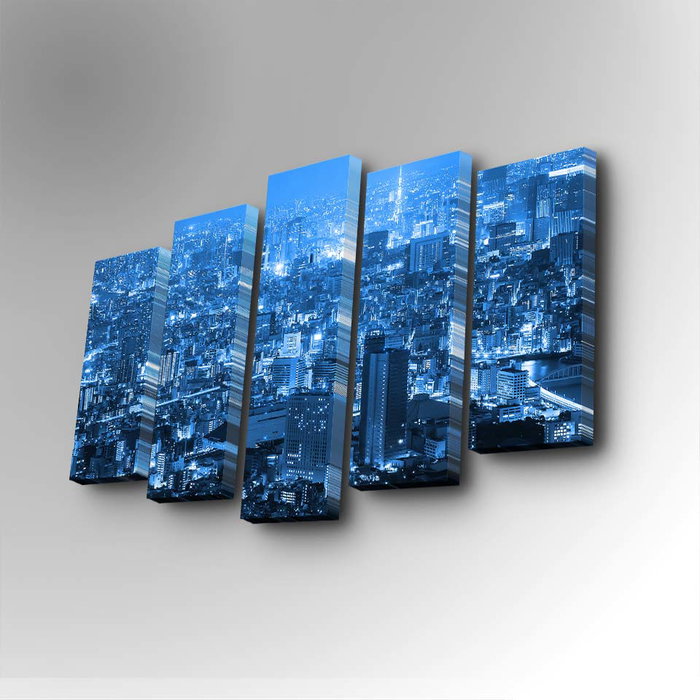 Wallity Cuadro Decorativo en Lienzo de 5 Piezas 5PUC-021 Wallity Cuadro Decorativo en Lienzo de 5 Piezas 5PUC-021